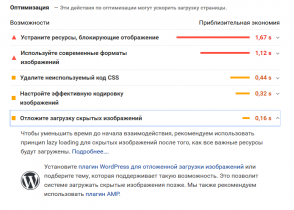 отложите загрузку скрытых изображений